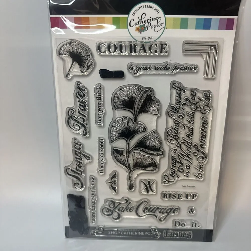 Catherine Pooler Designs ~ TAKE COURAGE ~ Stamp Set with coordinating dies
